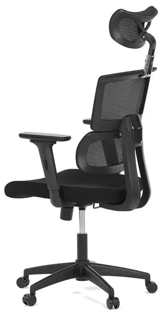 Autronic BONTEC Kancelárska stolička, hojdací mechanizmus, čierna sieťovina, KA-B1025 BK Farba: Červená