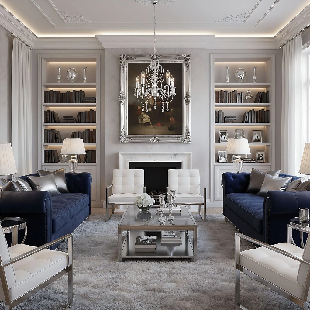 Toolight Toolight, stropné svietidlo 5xE14, EBT008-5CP, chróm, OSW-01243