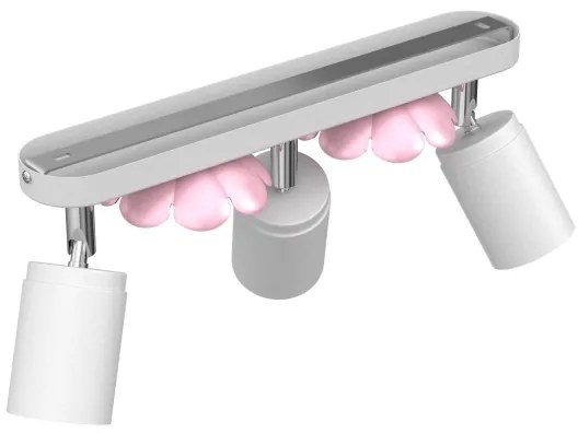 Bodové svietidlo FLOWER 3xGU10/8W/230V biela