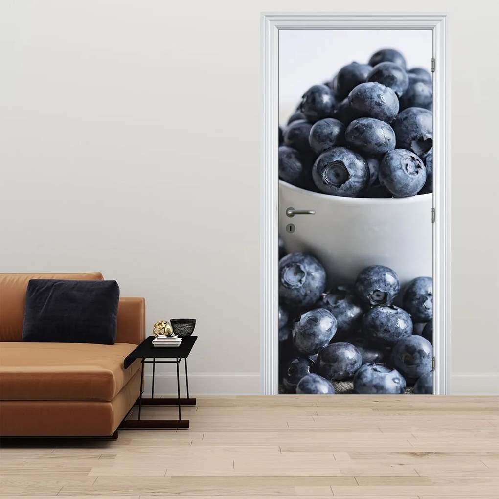 Fototapeta na dvere - Čučoriedky (95x205cm)