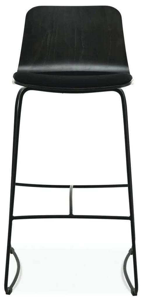 FAMEG Hips - BSTM-1802 - barová stolička Farba dreva: dub premium, Čalúnenie: dyha