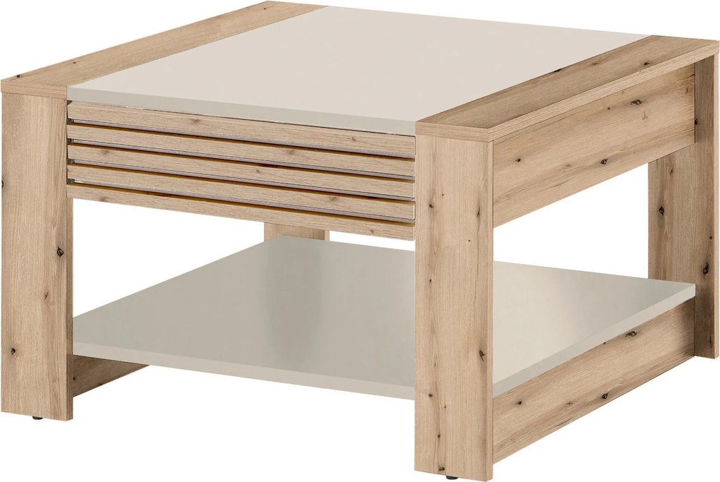XXXLutz KONFERENČNÝ STOLÍK, farba duba, kašmírová, kompozitné drevo, 70/42/70 cm MID.YOU - Stolíky do obývačky - 000572040402