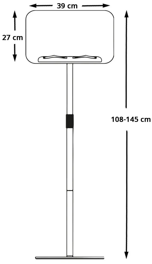 Nastaviteľný stojan na knihy - slúži aj ako čítací pult