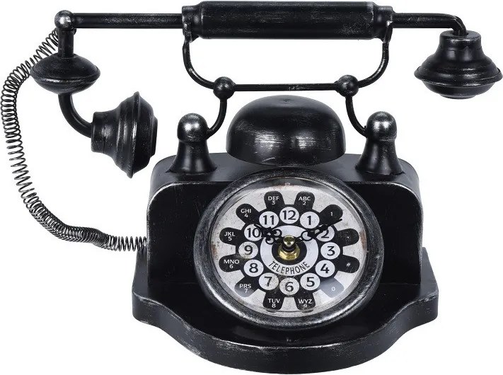 Stolné hodiny Retro telefón 31 × 17 × 20 cm