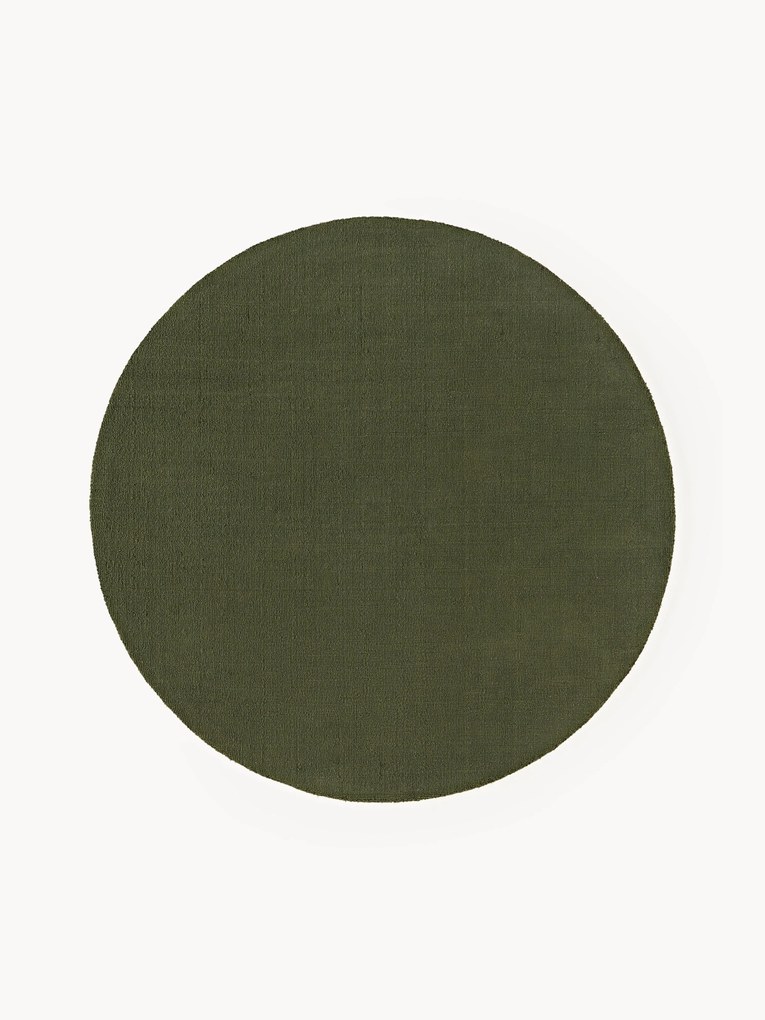 Okrúhly bavlnený koberec Lora