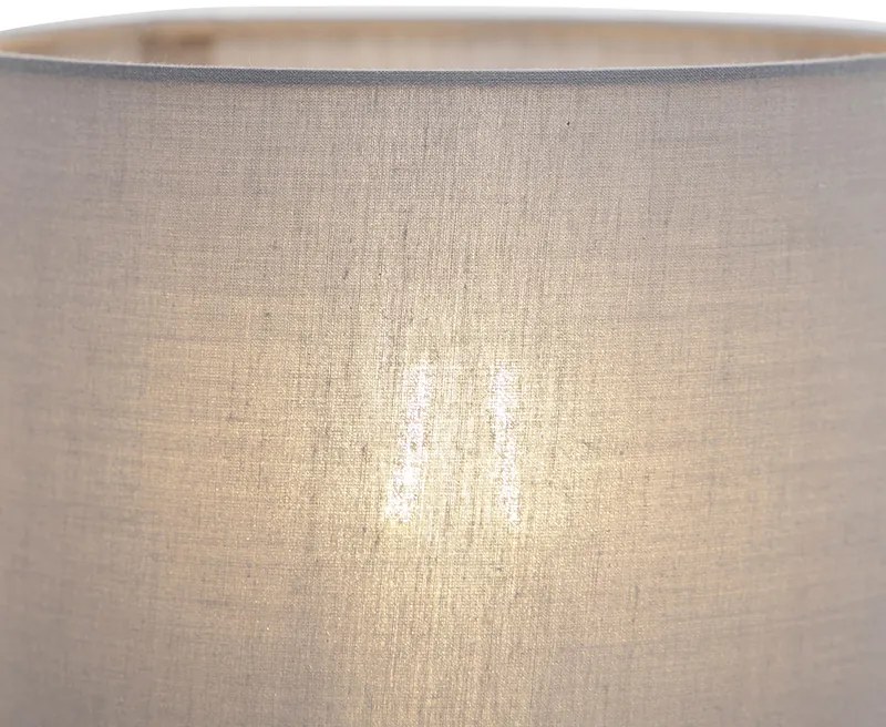 Inteligentná nástenná lampa oceľ s šedým tienidlom vrátane Wifi A60 - Stacca