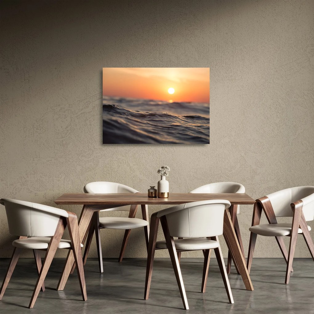 Sklenený obraz morskej vlnky (70x50 cm)