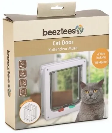 Beeztees Dvierka pre mačky Muze biela, 19,2 x 20 cm