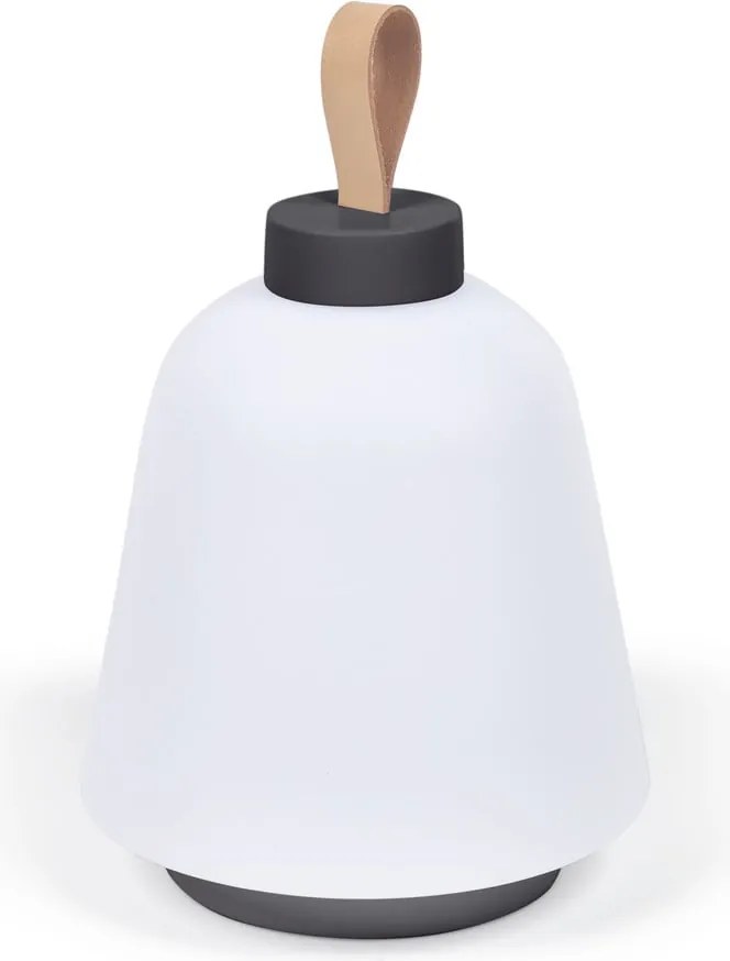 Biela plastová LED stmievateľná stolová lampa (výška 24 cm) Udiya – Kave Home