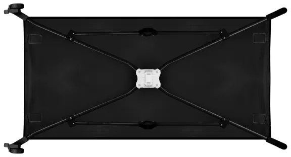 Lionelo - Cestovná postieľka STEFI Black Carbon