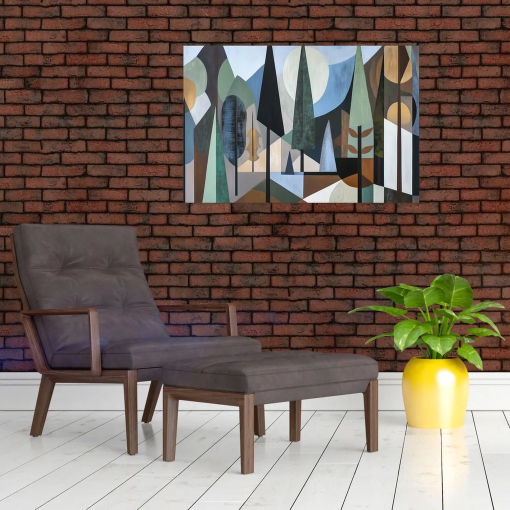 Obraz - Prírodná geometrická abstrakcia II. (90x60 cm)