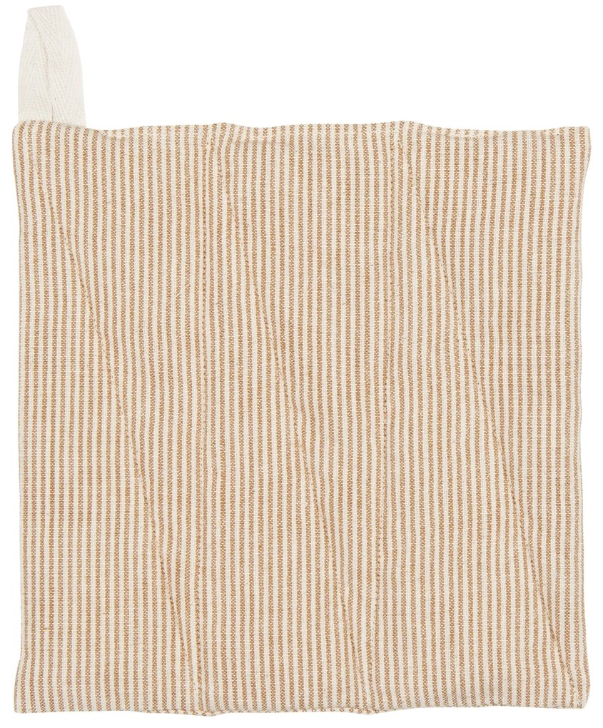 Ib Laursen Bavlnená chňapka Matilde / Brown Stripes