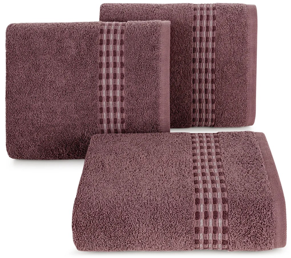 BAVLNENÝ UTERÁK RIVA 50X90 CM TMAVORUŽOVÁ