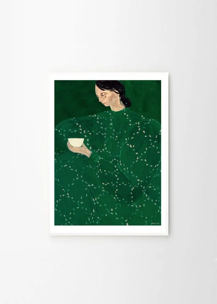 Plagát 30x40 cm Coffee Alone At Place De Clichy – Sofia Lind – The Poster Club