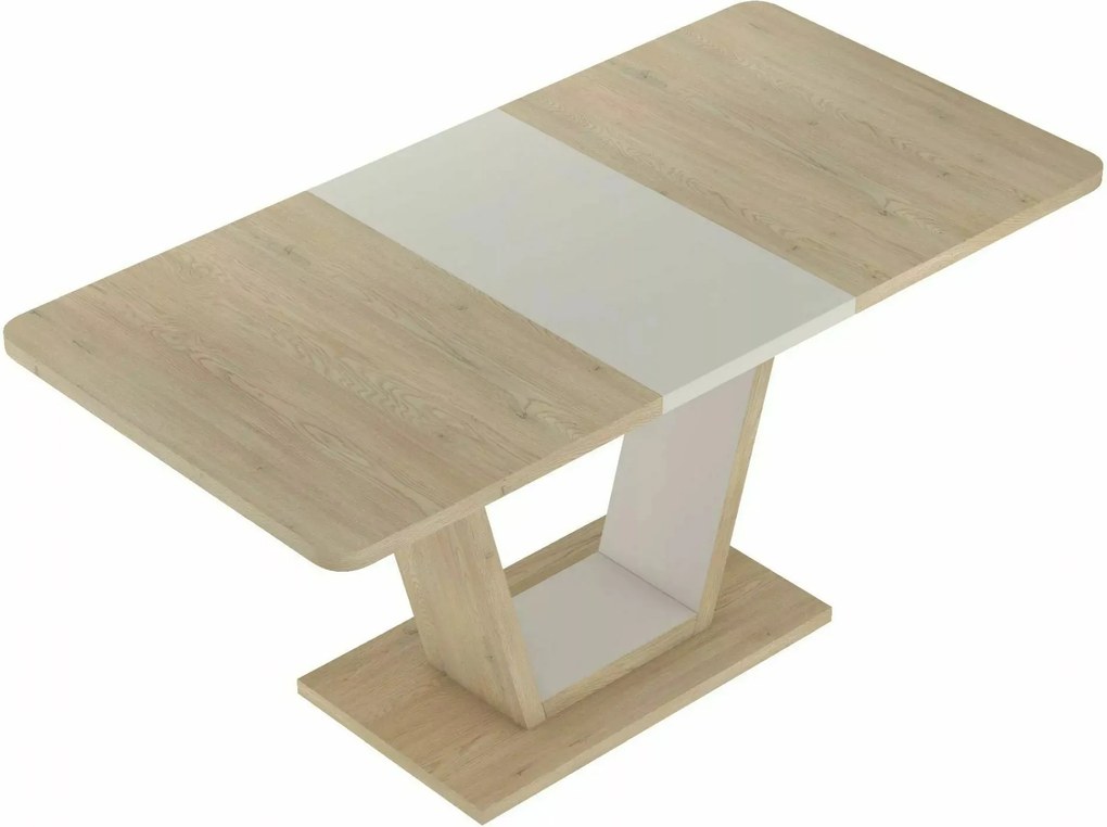 Jedálenský rozkladací stôl Nigel 120/160 cm dub Cremona Torro/kašmírový