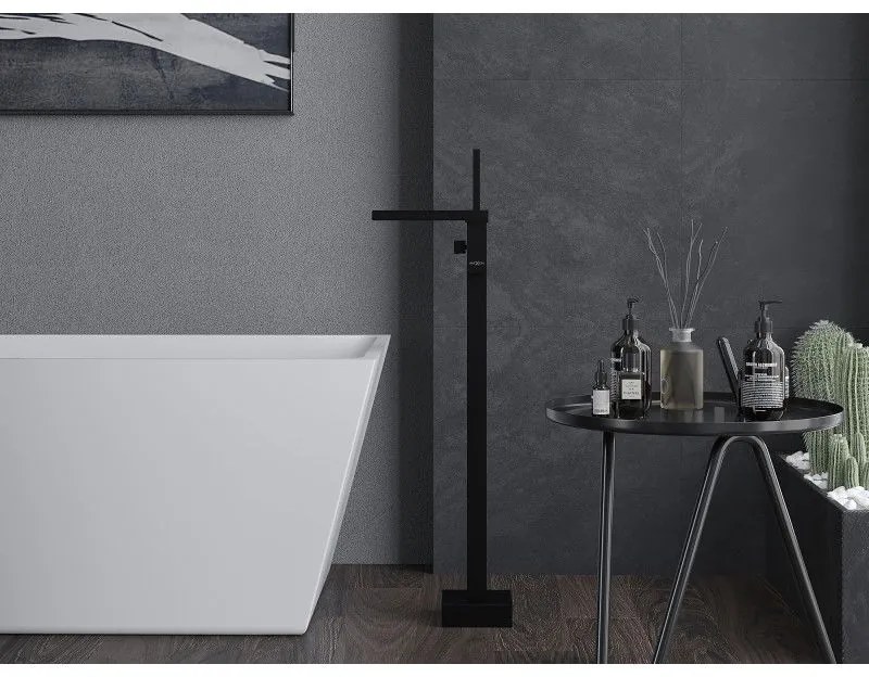 Mexen ALGAR voľnostojaca vaňová batéria, čierna, 75733-70