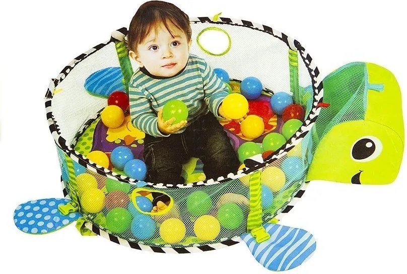 LEAN Toys Detská vzdelávacia podložka 3v1 Bazénové loptičky