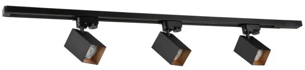 Bodové svietidlo do lištového systému SQUARE 3xGU10/10W/230V + 1 m lištový systém