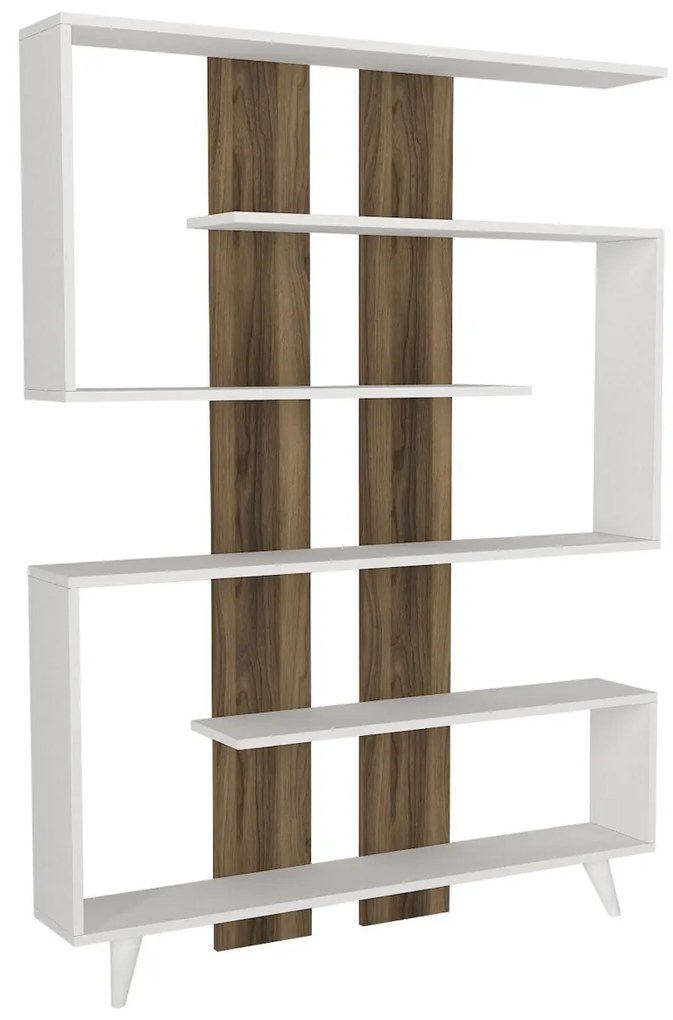 Knižnica Rain White Walnut