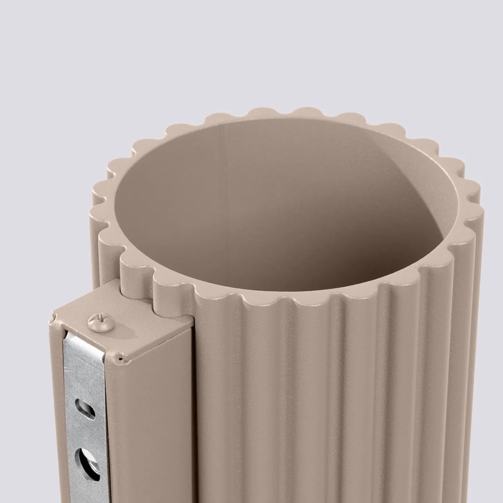 Nástenné svietidlo Aura, 1x taupe hliníkové tienidlo