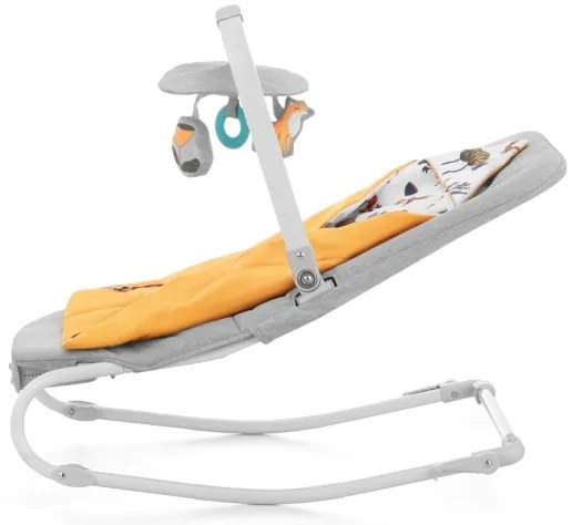 KINDERKRAFT - Detská vibrujúca hojdačka s melódiou FELIO 2 žltá