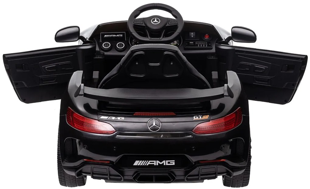 Detské elektrické autíčko na diaľkové ovládanie BestBerg BBCC-10B - Mercedes-Benz AMG GT R / od 3 rokov / nosnosť 25 kg / čierna