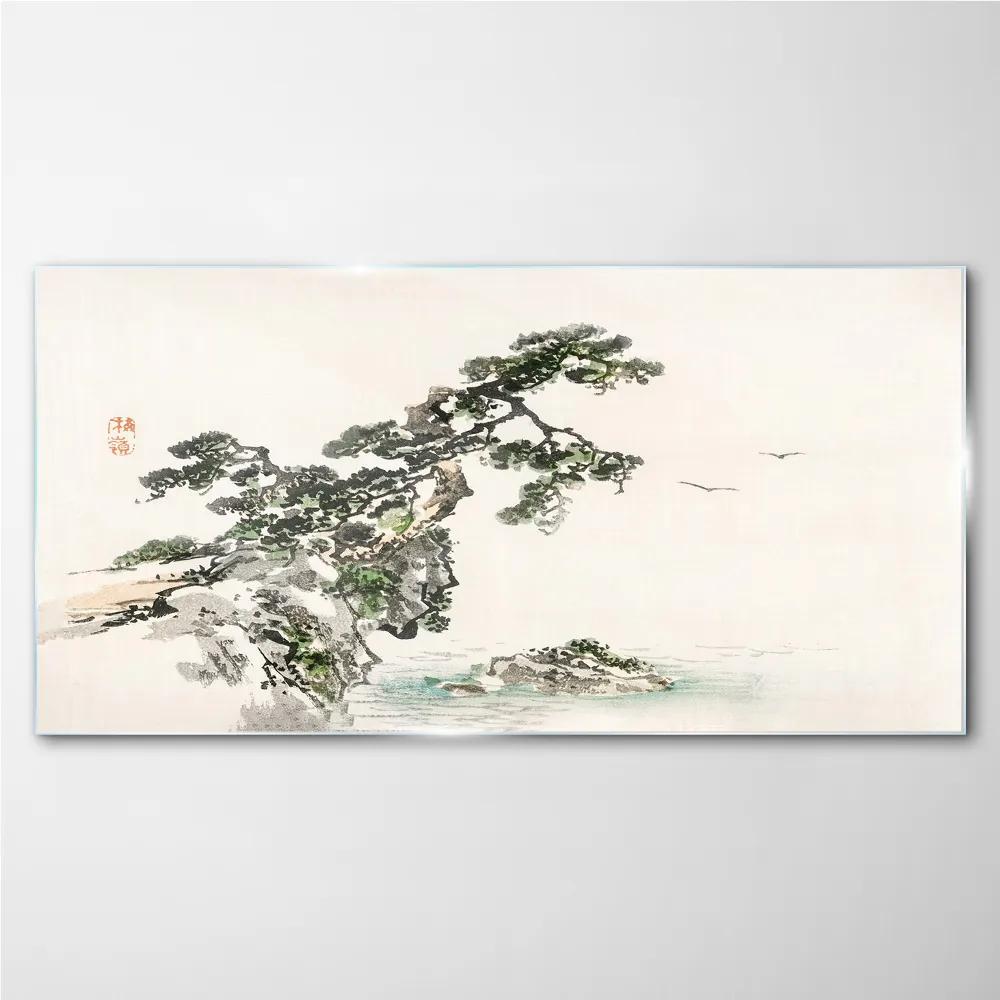 Obraz na skle Abstrakcie pobrežie stromu