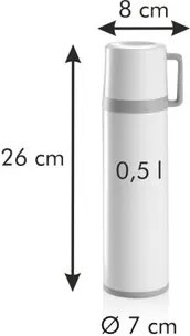 Tescoma Termoska s hrnčekom CONSTANT CREAM 0,5 l, nerez , 0,5 l