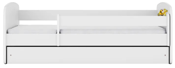 Detská postieľka Babydreams bagrík biela