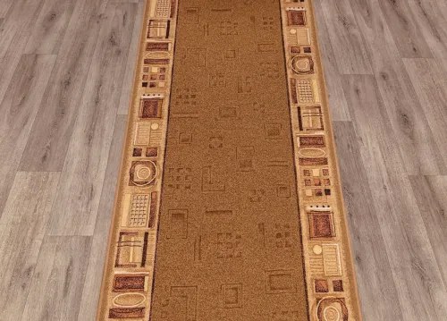 Koberce Breno Behúň JENA 35, šíře role 67 cm, hnedá, viacfarebná