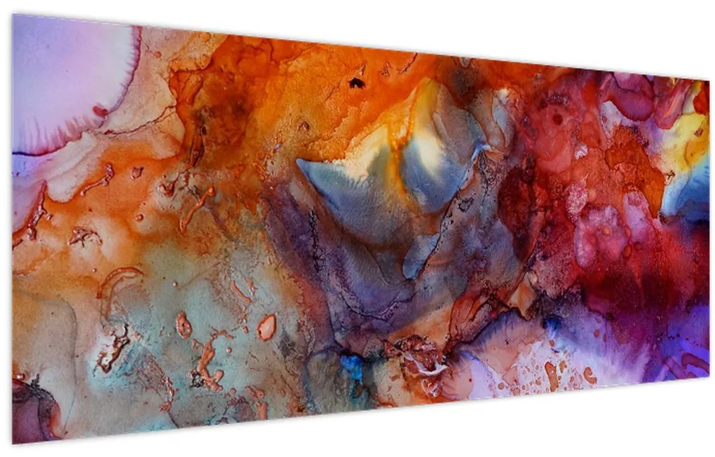 Obraz - Abstraktné atramentové umenie (120x50 cm)