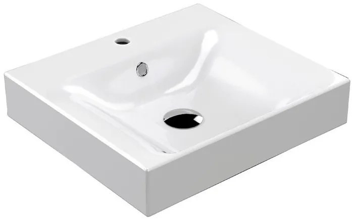 Kerasan Kerasan, CENTO keramické umývadlo 50x45cm, biela, 353001