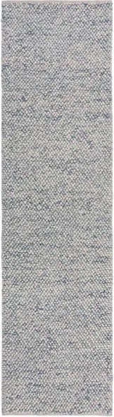 XXXLutz RUČNE TKANÝ KOBEREC, 60/230 cm modrá, krémová Flair Rugs - Online Only bytové doplnky - 003165037203