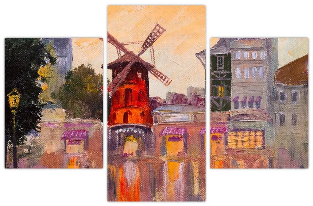 Obraz - Moulin rouge, Paríž, Francúzsko (90x60 cm)