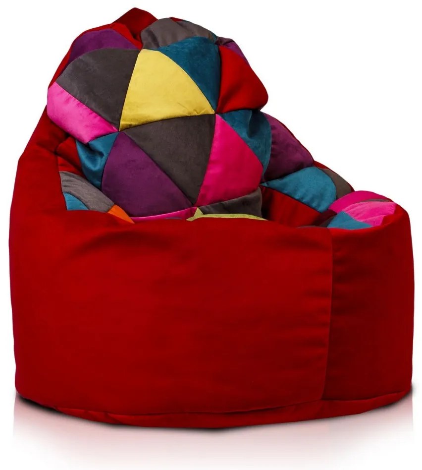 Sedací vak Yoko Modern Mix plyš Farba: A12