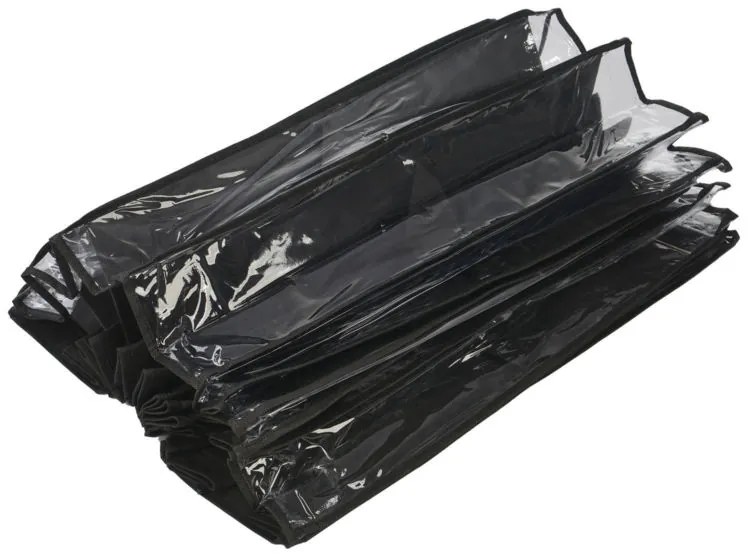 Závesný organizér obuvi- 160x55x16 cm - čierna