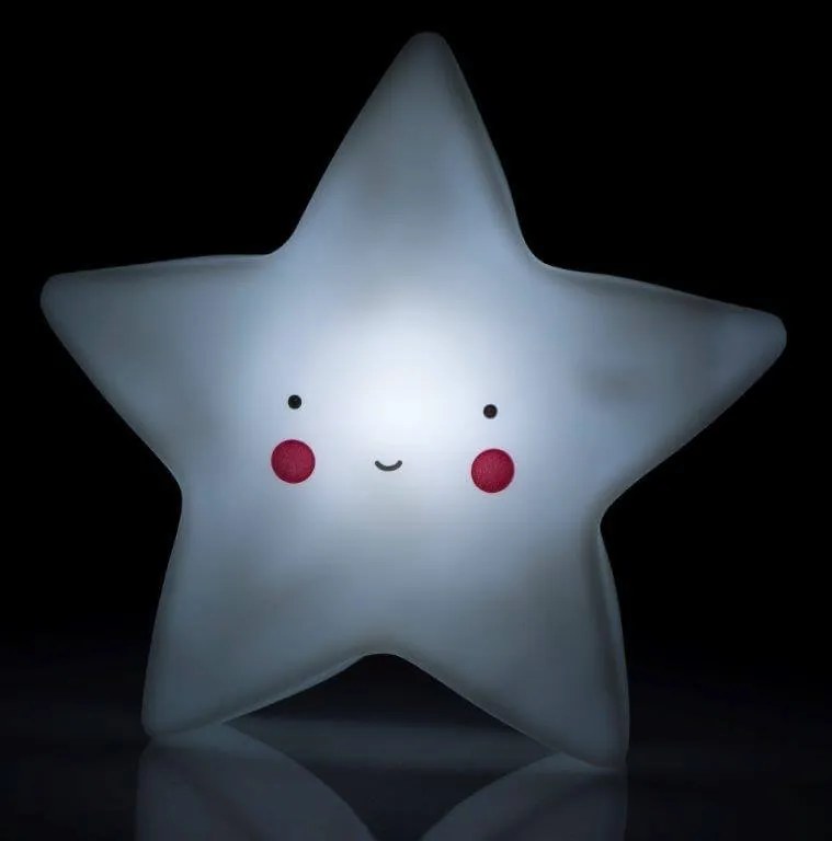 Bestent LED Detská nočná lampa Biela Hviezdička