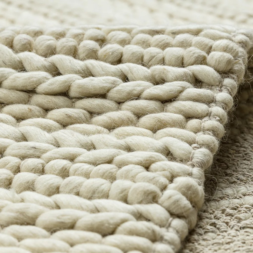 Dywany Łuszczów, Kusový koberec Tahar 99002B cream, 120x180, biela, obývacia izba