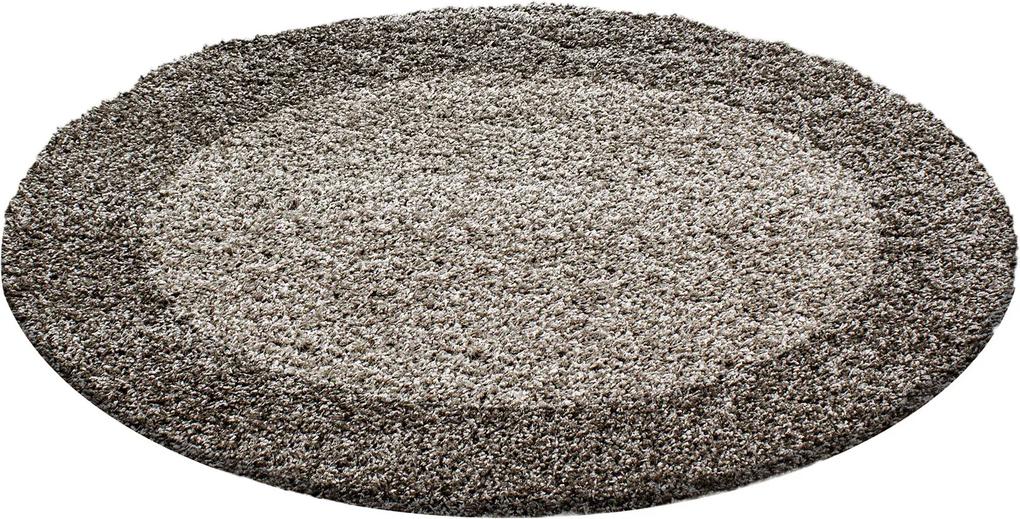Ayyildiz koberce Kusový koberec Life Shaggy 1503 taupe kruh - 200x200 (průměr) kruh cm