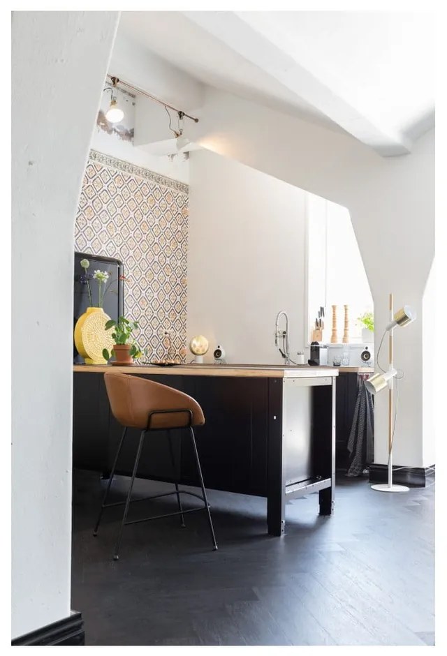 Sada 2 hnedých barových stoličiek Zuiver Feston, výška sedu 65 cm