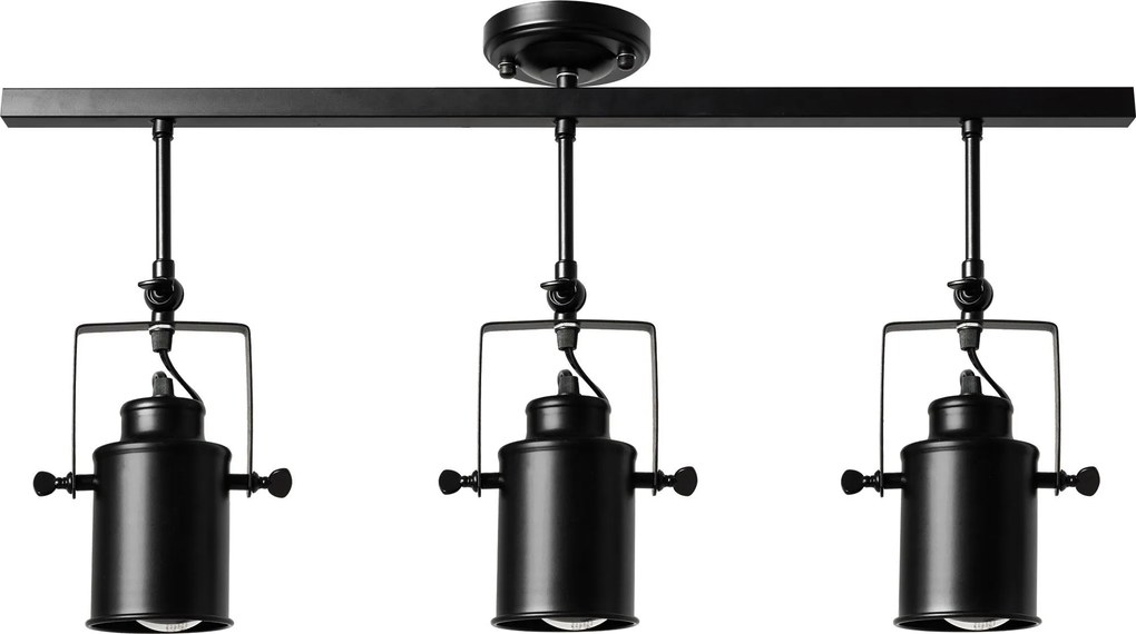 Toolight - Reflektorová lampa 3 x E27 APP487-3C, čierna, OSW-00653