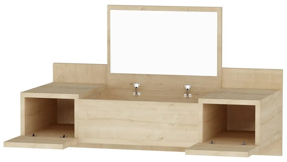 Kozmetický stolík Zakkum Sapphire Oak