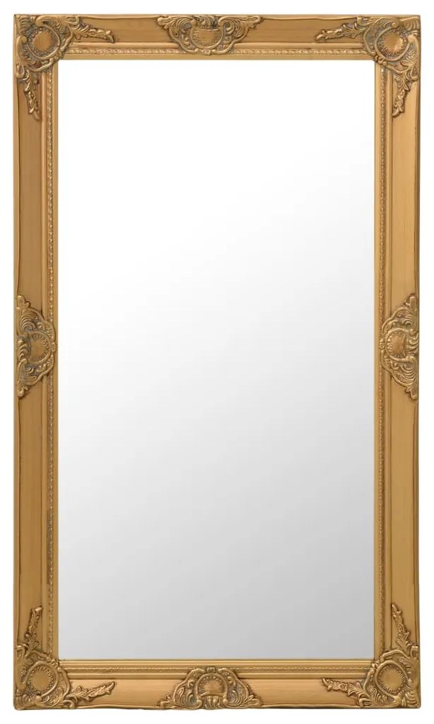 vidaXL Nástenné zrkadlo v barokovom štýle 60x100 cm zlaté