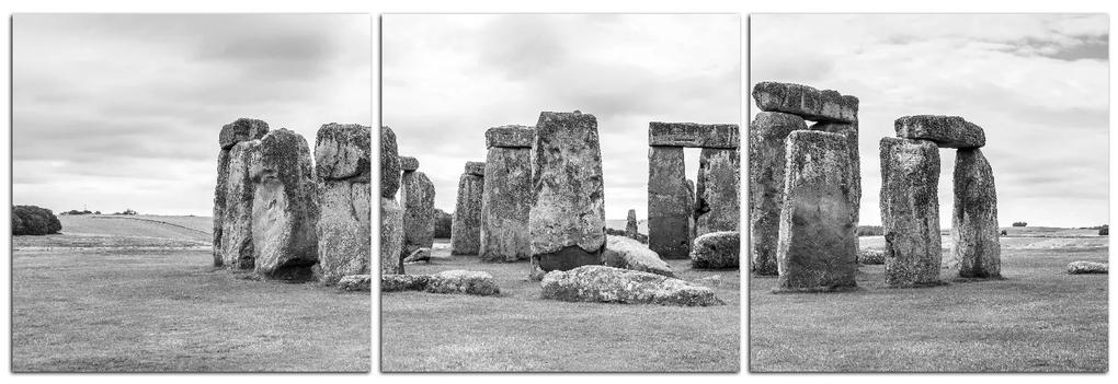 Obraz na plátne - Stonehenge - panoráma. 506ČB (90x30 cm)