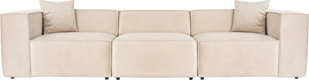 Třímístná pohovka Lora 303 cm krémová