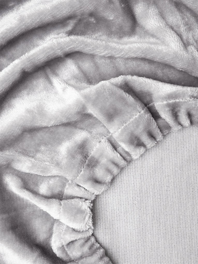 Plachta mikroplyš Deluxe 220 × 200 cm – svetlosivé