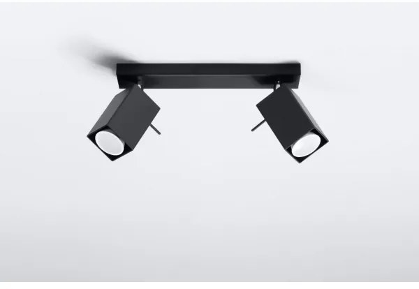 Bodové svietidlo MERIDA 2 2xGU10/40W/230V čierna