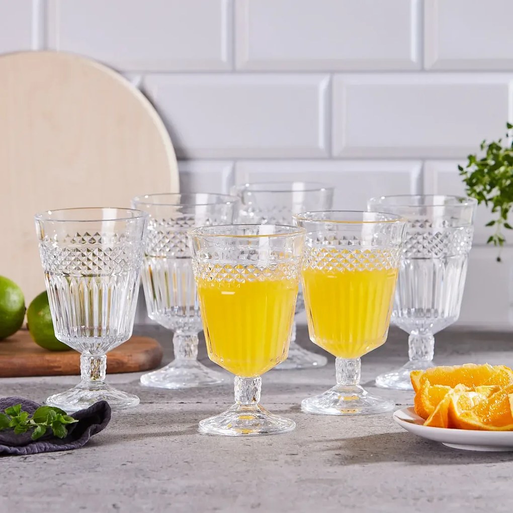 Altom Súprava pohárov na nôžke Greta 330 ml, 6 ks