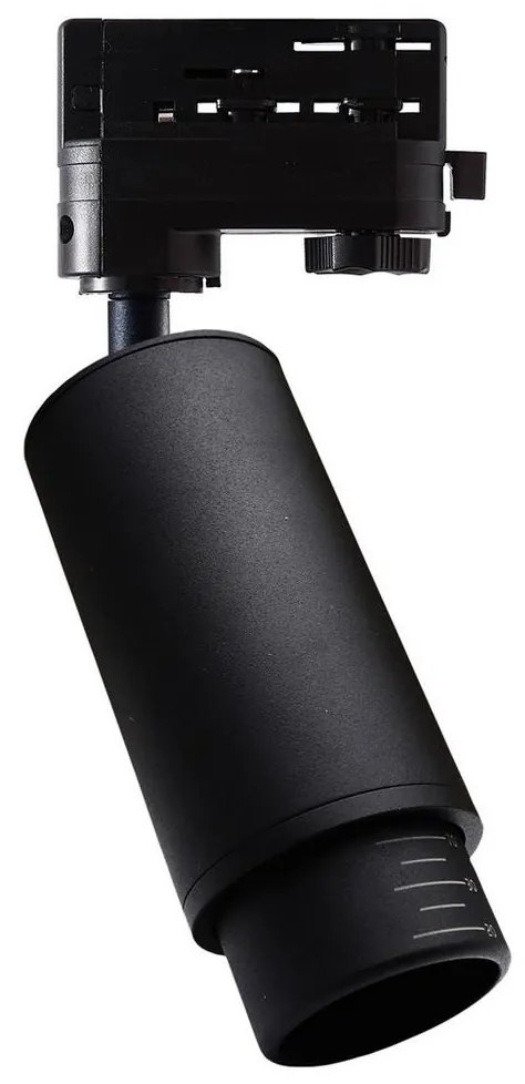 Bodové svietidlo do 3-fázového lištového systému MICA 1xGU10/25W/230V čierna