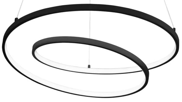 Ideal Lux - LED Luster na lanku OZ LED/52W/230V pr. 80 cm CRI 90 čierna